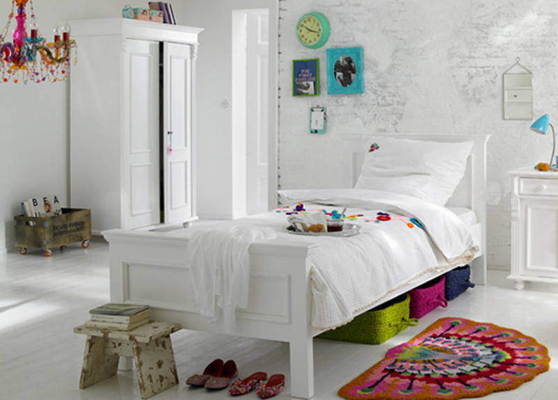 children's bedroom furniture - classic bed for little girl or boy