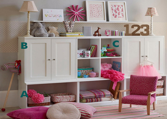 children's bedroom furniture - modular storage units